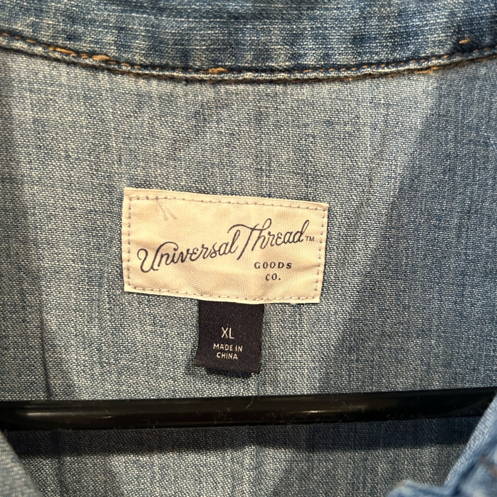 Universal Thread Blue Denim Romper - Picture 3 of 3